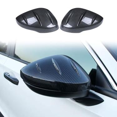 Imagem de Arcoche 2 peças de capa de espelho retrovisor para Honda 11th Civic Side Retrovisor Compatibilidade com 2022 2023 2024 2025 Civic (fibra de carbono brilhante)