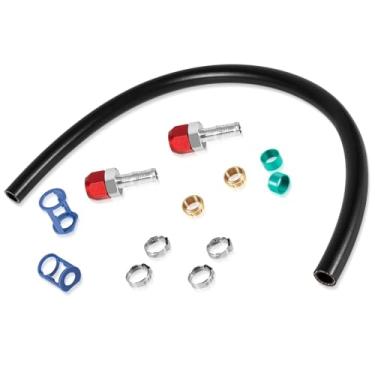 Imagem de YMT Kit de emenda de linha A/C 800-670 adequado para reparo de linha a mangueira de 5/20.3 cm, com mangueira nº 6 de 61 cm, kit de conector de emenda de reparo de ar condicionado