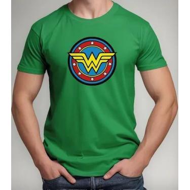 Imagem de Camiseta Camisa Algodão Feminina Masculina Adulto Mulher Maravilha Her