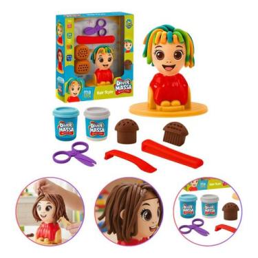 Imagem de Brinquedo Diver Hair Style Massinha Modelar Cabelo Maluco Divertoys