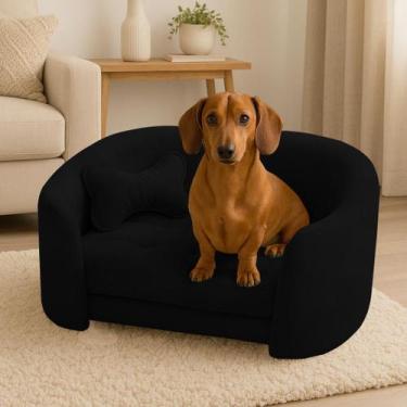 Imagem de Poltrona Cama Pet Luxo Mell Veludo Premium Para Cães E Gatos - Beatriz