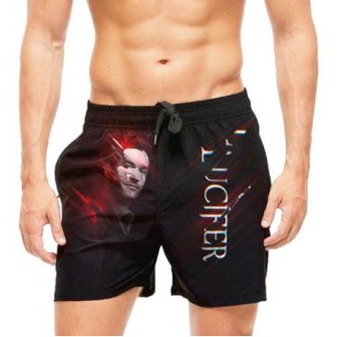Imagem de Short Praia Shorts Banho Lucifer  Morningstar 628 - smoke, Preto, G 42