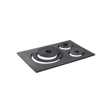 Imagem de Chapa Paraná Fogão Lenha 3 Furos Com Tampa 33x49x33cm