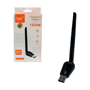 Imagem de Antena Wireless 1200 Mbps USB 2.4GHz ALUW24D Altomex
