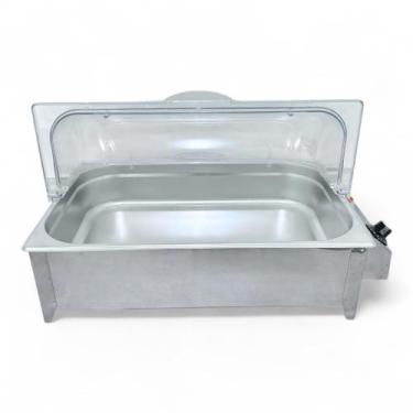 Imagem de Rechaud Elétrico 750W Cuba Inox 1/1X100 Tampa Acrílico 220v - Ipe Cozi