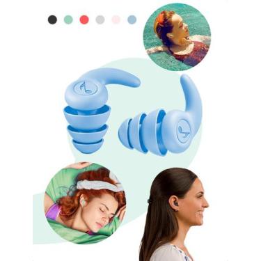 Imagem de Kit Tampão Ouvido 2 Pares Protetor Auricular Dormir Natação - Klizz, A