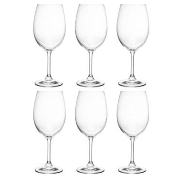 Imagem de Conjunto 6 Taças de Vinho 450ml Cristal Para Degustação Sommelier Lyor