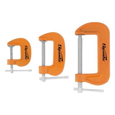 Imagem de Sparta Jogo De Grampos Tipo C 25-50 - 75 Mm No. 1 2 E 3 Pol.