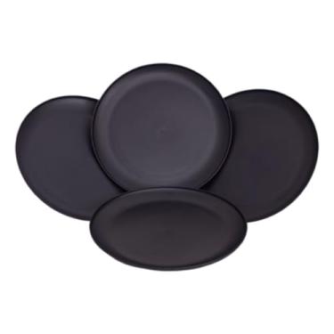 Imagem de Conjunto De Pratos Fundos, EmpilháVeis, Adequados Para Churrascos, Festas E Uso DiáRio(preto)