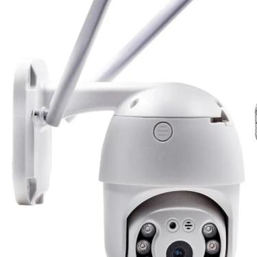 Imagem de Câmera IP Externa WiFi, 5MP Full HD, Visão Noturna 50m, Rotação 355°, Prova D'água IP67, Detecção de Movimento, com Infravermelho e Slot SD 128GB