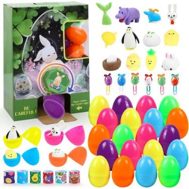 Imagem de Ovos de Páscoa pré-preenchidos MooMoo Baby com brinquedos 24 unidades