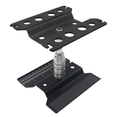 Imagem de RC Car Stand RC Repair Stand 360 Degree Rotation Lift or Lower for Traxxas Arrma Redcat Axial RC4WD HSP Losi 1/8 1/10 1/12 1/16 Scale RC Crawler Car Truck Buggies (Black)