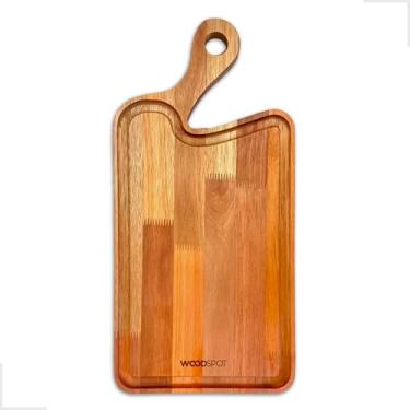 Imagem de Tabua de Corte Churrasco Curve Madeira Macila Eucalipto Tamanho Grande 50x25 - WoodSpot