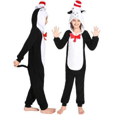 Imagem de Fantasia Rabtero Kids Cat in the Hat Dr. Seuss 4-6 anos