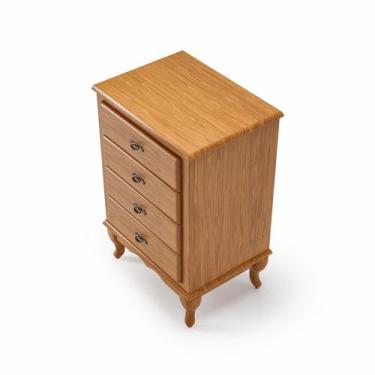 Imagem de Mesa De Cabeceira 3G Imbuia Clássica Luiz XV EcomEM, Imbuia