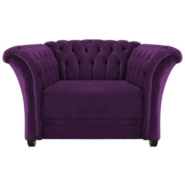 Imagem de Poltrona Decorativa Chesterfield Roxo