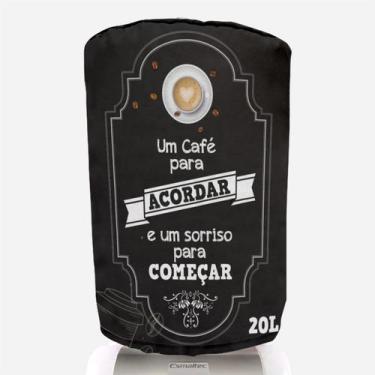 Imagem de Capa Para Galão de Água Um Café Para Acordar 20 Litros  Novadecora