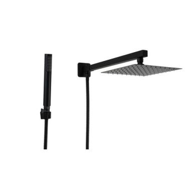Imagem de Ducha Inox 20 cm com Desviador e Ducha Manual de ABS - AMG Metais