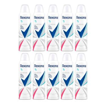 Imagem de Kit 10 Desodorante Rexona Sem Perfume Aerosol Antitranspirante 72h 150