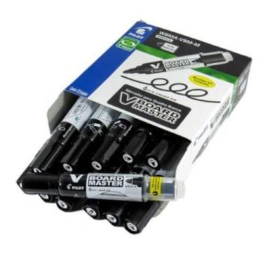 Imagem de Pincel marcador quadro branco board master 12un preto pilot