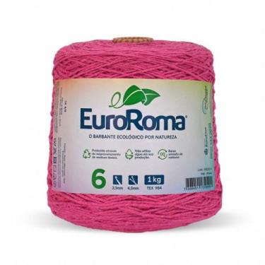 Imagem de Barbante Colorido Euroroma 6 Fios 1kg 1016m - Fio Sustentável para Cro