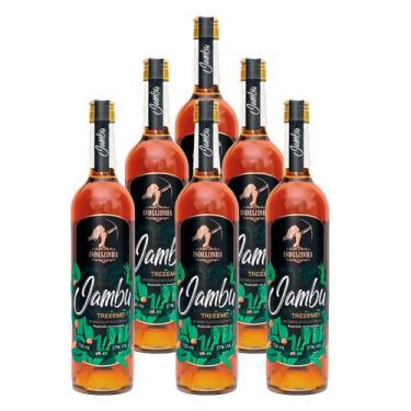 Imagem de Cachaça Mista de Jambu Indiazinha 750ml 6 Unidades