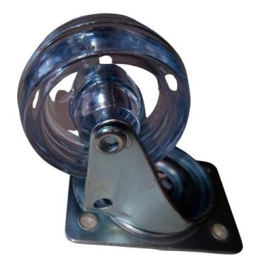 Imagem de Suporte 60x20cm jardineira em madeira tratada com rodas em cristal acr