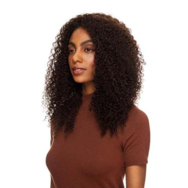 Imagem de Peruca Cabelo Natural Cacheado 50cm Textura Curly De Benguela 230g, Ca