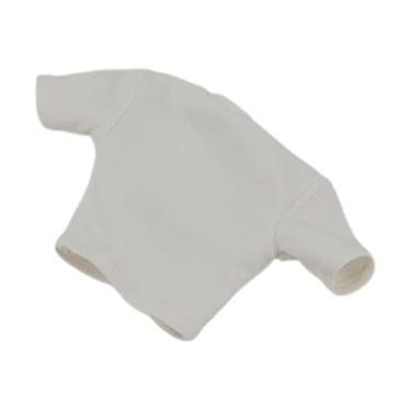 Imagem de JWQFBC Roupa para Figuras de ação em Escala 1:6, Acessórios para Bonecas, Camiseta Curta, Conjunto Feminino Moderno para Figuras Femininas de 30 Cm de Altura, Branco