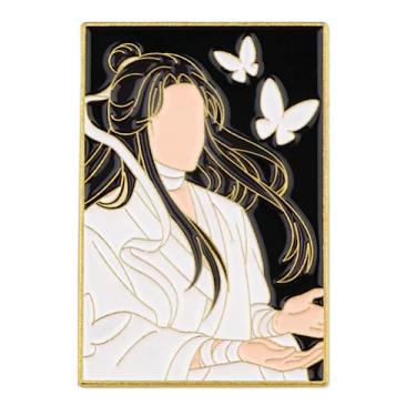 Imagem de Tian Guan Ci Fu Heaven's Official Blessing Anime Hua Cheng Xie Lian Emblema de broche esmaltado de 5 cm