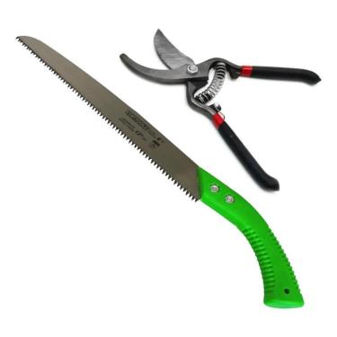 Imagem de Serrote E Tesoura Para Poda Aparar Galhos Jardinagem
