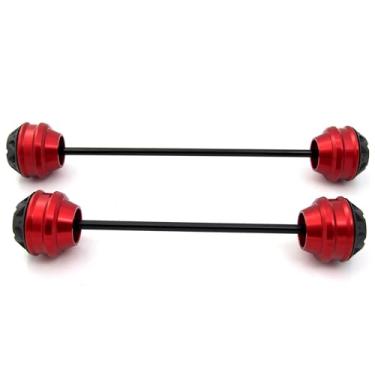 Imagem de Protetores de roda deslizantes de eixo Arashi Garfo dianteiro e traseiro para Yamaha YZF R3 2014-2016, peças de acessórios de motocicleta vermelhas