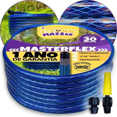 Imagem de 2X Mangueira De Jardim 30M Metros Reforçada Trançada Não Dob