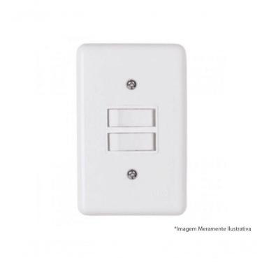 Imagem de Interruptor Ilumi Stylus 2 Teclas Simples C/Pl 2018