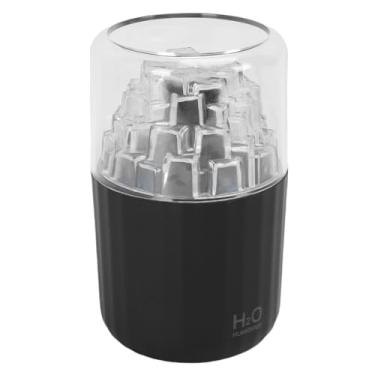 Imagem de TOPINCN Difusor de óleo Essencial de Aromaterapia USB Umidificador de Carro Com Luz Ambiente Difusor de Ar Portátil para Carro, Escritório, Quarto, Operação Silenciosa, Cor Branca (BLACK)