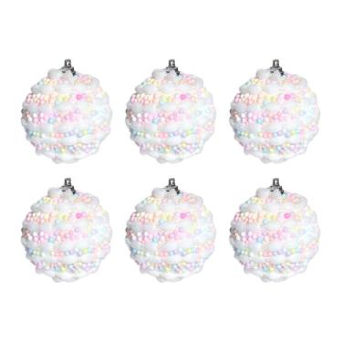 Imagem de Sclmgo 6 Enfeites Natalinos Decorativos para árvores de Natal de Interior, Estilo B