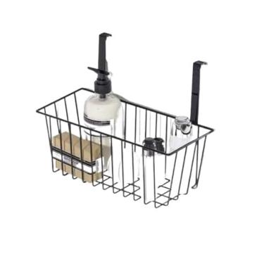 Imagem de Organizador Suporte Cesto Multiuso Aramado PARA Porta Armário(PRETO)