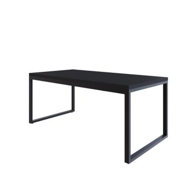 Imagem de Mesa De Jantar Yon 180 X 90 X 76 Cm Preto Tx/est.preta Preto Tx/est.preta
