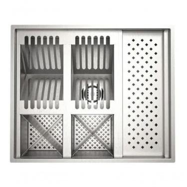 Imagem de Calha Quadrada Varanda Gourmet De Inox Escorredor
