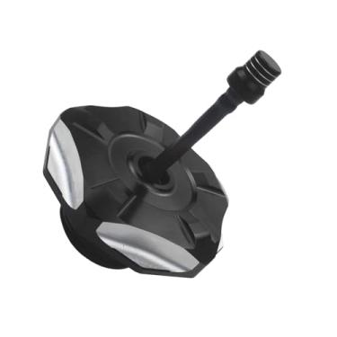 Imagem de Adsspro Tampa de alumínio CNC para tanque de gasolina e combustível para motocicleta com válvula de respiro para CRF110 CRF125F CRF 110 125F 2019-2024 (preto)