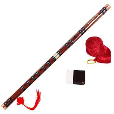 Imagem de Flauta chinesa de bambu Dizi instrumentos musicais tradicionais para iniciantes profissional flauta transversal (cor: 5G)