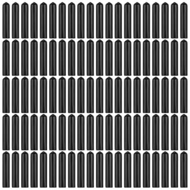 Imagem de EBOOT Pacote com 100 tampas de despejador de borracha preta para garrafa de licor, tampa dispensadora, tampas de poeira