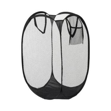 Imagem de Cesto De Roupa Suja De Malha Para Pendurar Na Parede, Dobrável, Organi