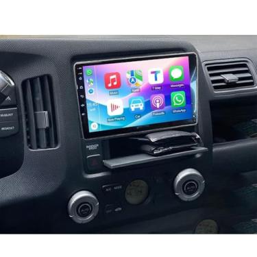 Imagem de Estéreo de carro duplo Din 2+64G para Honda Ridgeline 2006-2014 com carplay sem fio Auto Android, rádio com tela sensível ao toque de 10 polegadas para Honda Ridgeline Head Unit Bluetooth Radio Backup