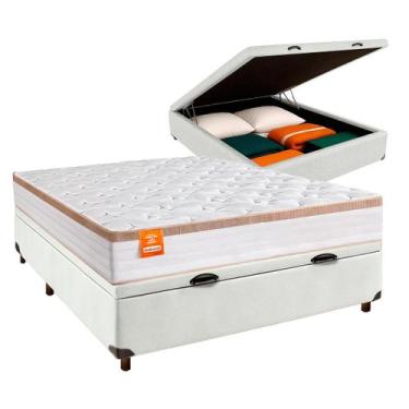 Imagem de Conjunto Cama Box Bau Casal + Colchão Isis Inducol