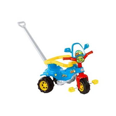 Imagem de Triciclo Motoca Infantil Com Empurrador Dino Azul Magic Toys