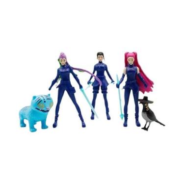 Imagem de Figuras Kpop Demon Hunters Huntrix Derpys Tiger Rumi Mira Zoey Sussy B