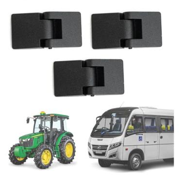Imagem de Kit 3 Dobradiças Externas P/ Porta Agrícola ônibus Uso Geral - Un / 3 [f103]