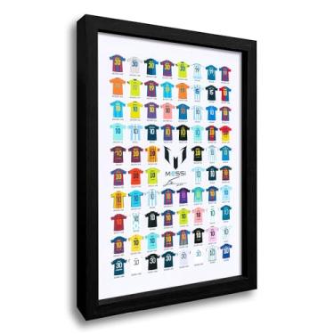 Imagem de Decoração de arte de parede de futebol em tela motivacional, pôsteres de jogadores de futebol para quarto de menino (61 cm C x 40 cm L)