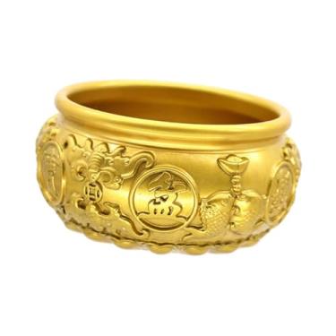 Imagem de Ｂｅｓｇａ Tigela da Prosperidade Feng Shui, Objeto de Arte Decorativo para Atrair Riqueza e Prosperidade, Ideal para Lojas e Decoração de Casa no Festival da, Diâmetro 7.5cm